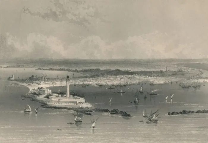 Framed Print : Alexandria, mid-late 19th century. Creator: Edward Paxman Brandard Framed Print : Alexandria, mid-late 19th century. Creator: Edward Paxman Brandard