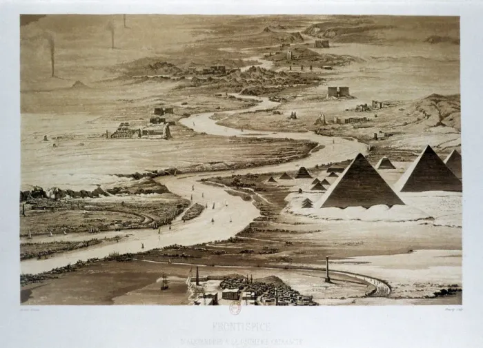 Framed Print : From Alexandria to the Second Cataract, Egypt, 1841. Artist: Himely Framed Print : From Alexandria to the Second Cataract, Egypt, 1841. Artist: Himely