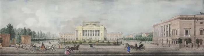 Framed Print : The Alexandrinsky Theatre (From the panorama of the Nevsky Prospekt), 1830 Framed Print : The Alexandrinsky Theatre (From the panorama of the Nevsky Prospekt), 1830