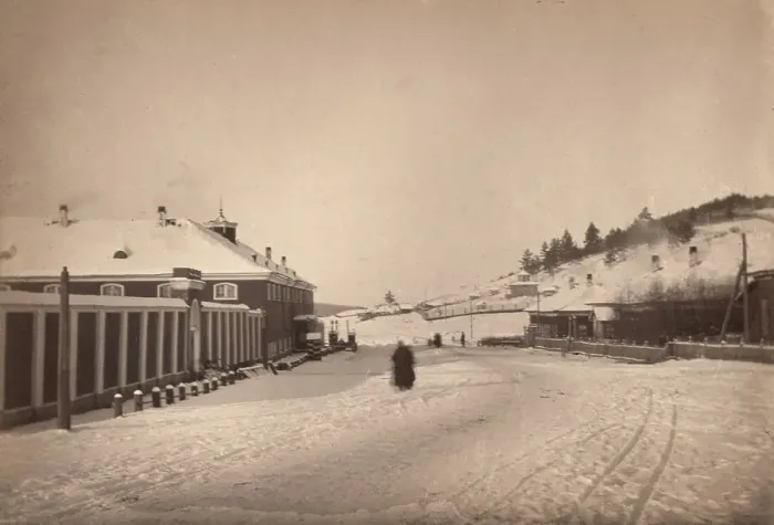 Framed Print : Alexandrofski central prison about sixty versts from Irkutsk, 1886. Creator: Unknown Framed Print : Alexandrofski central prison about sixty versts from Irkutsk, 1886. Creator: Unknown