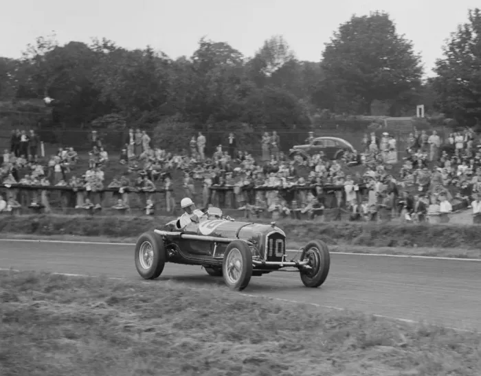 Framed Print : Alfa Romeo Monza of Kenneth Evans racing at Crystal Palace, London, 1939. Artist: Bill Brunell Framed Print : Alfa Romeo Monza of Kenneth Evans racing at Crystal Palace, London, 1939. Artist: Bill Brunell
