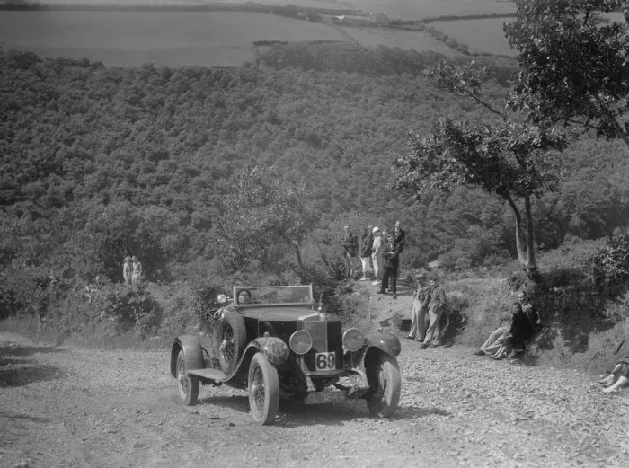 Framed Print : Alfa Romeo RL competing in the Mid Surrey AC Barnstaple Trial, Beggars Roost, Devon, 1934 Framed Print : Alfa Romeo RL competing in the Mid Surrey AC Barnstaple Trial, Beggars Roost, Devon, 1934