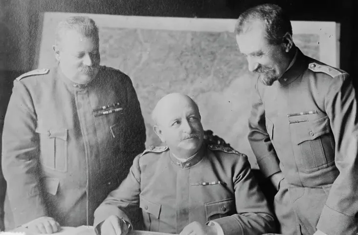 Framed Print : Alfieri, Morane, Dall'Olio, between c1915 and 1918. Creator: Bain News Service Framed Print : Alfieri, Morane, Dall'Olio, between c1915 and 1918. Creator: Bain News Service