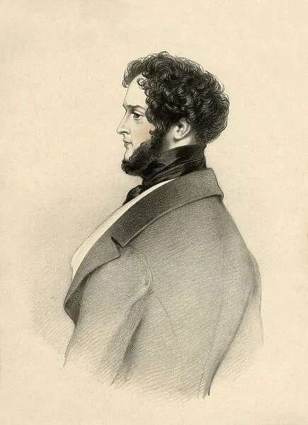 Alfred D Orsay, 1833. Creator: Richard James Lane