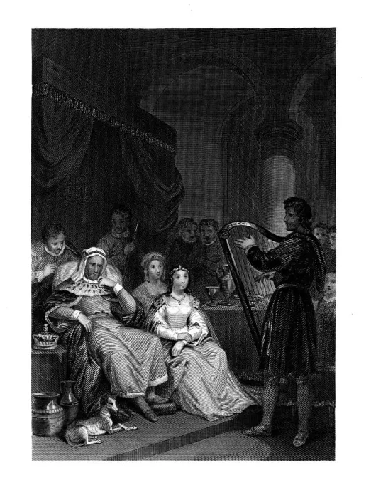 Framed Print : Alfred before the Danish General, (1860). Artist: JM Wright Framed Print : Alfred before the Danish General, (1860). Artist: JM Wright