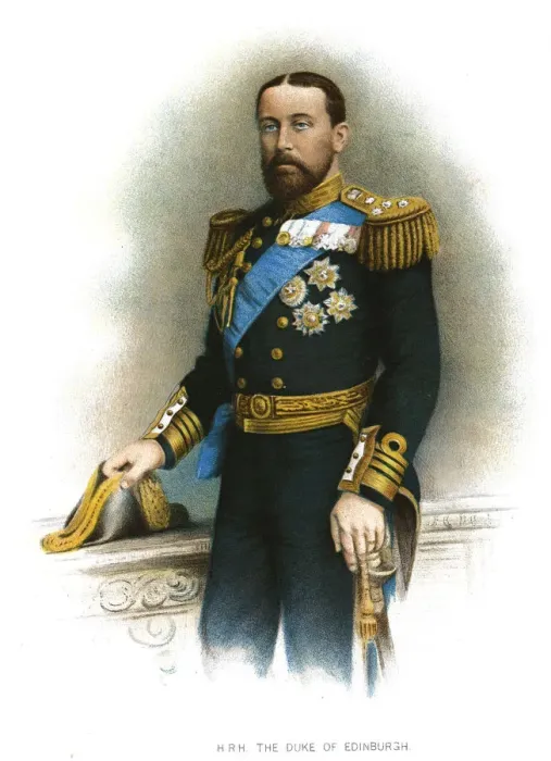Framed Print : Alfred, Duke of Edinburgh, c1900. Artist: JS Virtue Framed Print : Alfred, Duke of Edinburgh, c1900. Artist: JS Virtue