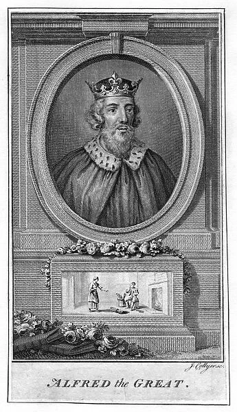 Alfred the Great, (18th century). Artist: J Collyer