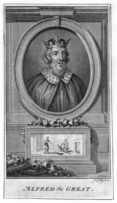 Framed Print : Alfred the Great, (18th century). Artist: J Collyer Framed Print : Alfred the Great, (18th century). Artist: J Collyer