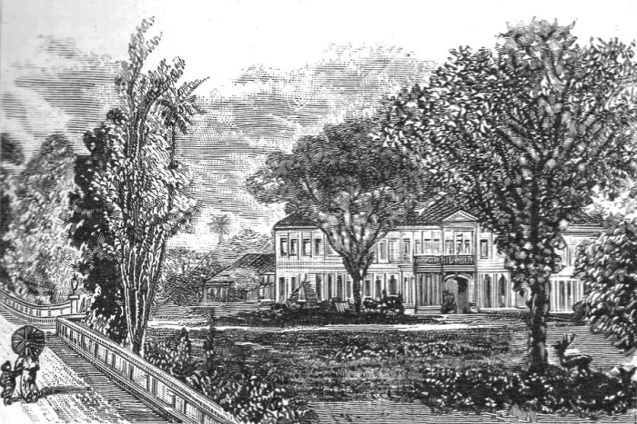 Framed Print : Alfred House, Colombo, The Town Residence of Lady de Soysa, 1891. Creator: LK van Dort Framed Print : Alfred House, Colombo, The Town Residence of Lady de Soysa, 1891. Creator: LK van Dort
