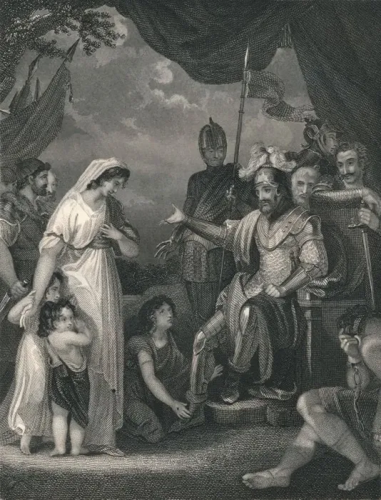 Framed Print : Alfred Liberating the Family of Hastings. Creator: Singleton Framed Print : Alfred Liberating the Family of Hastings. Creator: Singleton