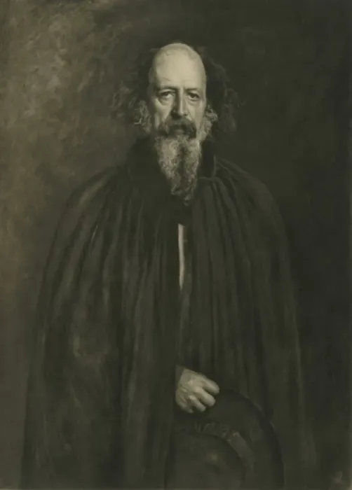 Framed Print : Alfred Lord Tennyson, 1881, (1908). Creator: Emery Walker Framed Print : Alfred Lord Tennyson, 1881, (1908). Creator: Emery Walker