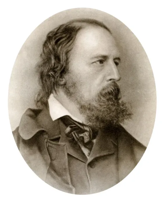Framed Print : Alfred, Lord Tennyson, English poet, (1909). Artist: M Arnault Framed Print : Alfred, Lord Tennyson, English poet, (1909). Artist: M Arnault