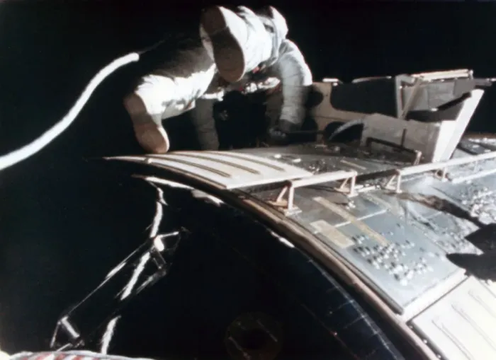 Framed Print : Alfred M. Worden (b1932) during the Apollo 15 lunar mission, 1971. Artist: NASA Framed Print : Alfred M. Worden (b1932) during the Apollo 15 lunar mission, 1971. Artist: NASA