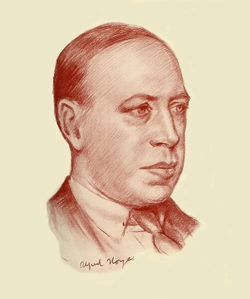 Alfred Noyes, 1928. Creator: Frank E Slater