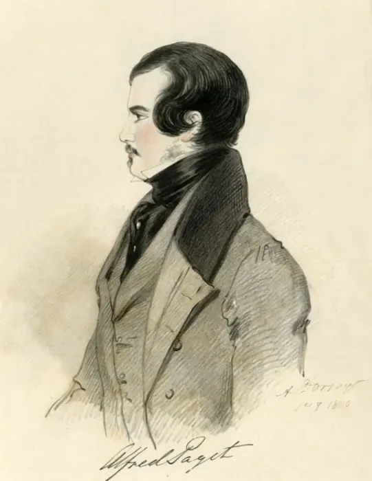 Framed Print : Alfred Paget, 1840. Creator: Richard James Lane Framed Print : Alfred Paget, 1840. Creator: Richard James Lane