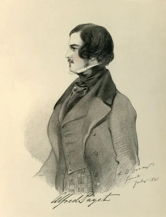 Framed Print : Alfred Paget, 1841. Creator: Richard James Lane Framed Print : Alfred Paget, 1841. Creator: Richard James Lane