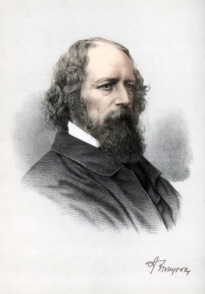 Alfred Tennyson, 1st Baron Tennyson, English poet, c1890. Artist: Cassell, Petter & Galpin