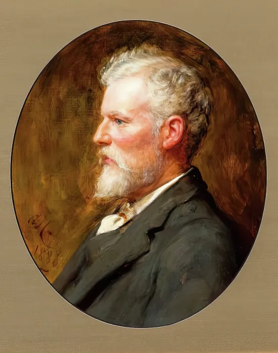 Framed Print : Alfred Waterhouse, RA, 1886. Creator: Arthur Stockdale Cope Framed Print : Alfred Waterhouse, RA, 1886. Creator: Arthur Stockdale Cope