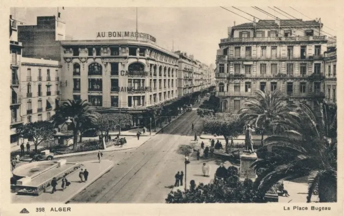 Framed Print : Alger - La Place Bugeau, c1930 Framed Print : Alger - La Place Bugeau, c1930
