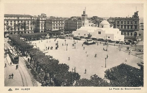 Alger - La Place du Gouvernement, c1900