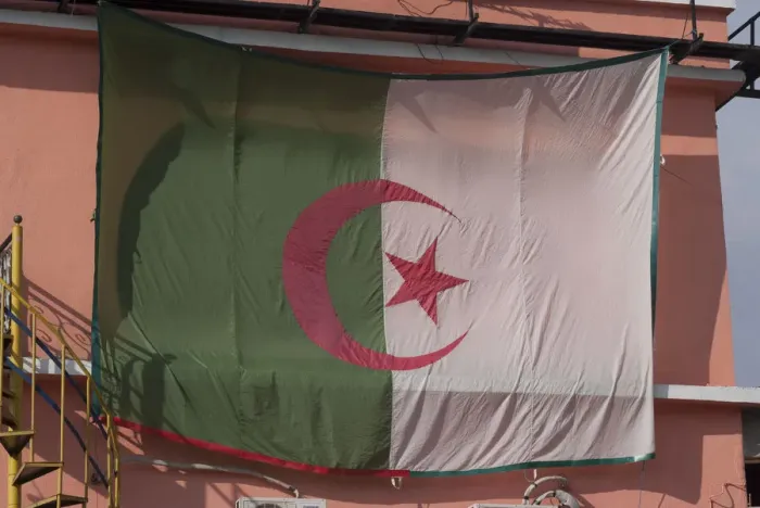 Framed Print : Algeria, Constantine, Algerian flag Framed Print : Algeria, Constantine, Algerian flag
