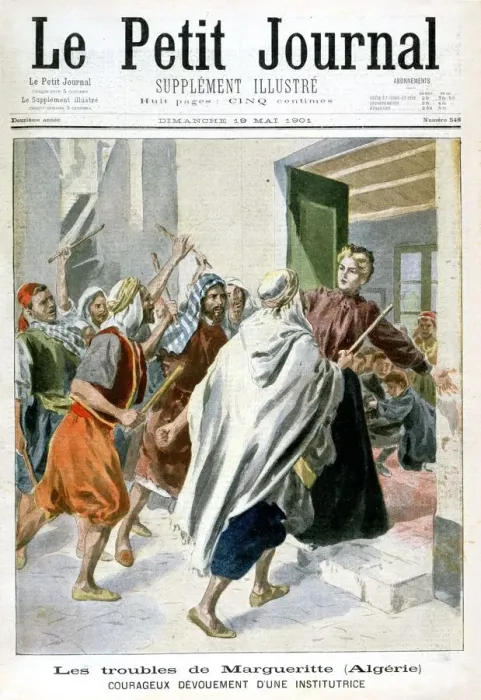 Framed Print : In Algeria, Margaret in trouble, 1901 Framed Print : In Algeria, Margaret in trouble, 1901
