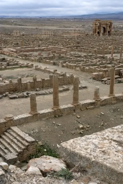 Framed Print : Algeria, Timgad, View fr Theatre Framed Print : Algeria, Timgad, View fr Theatre