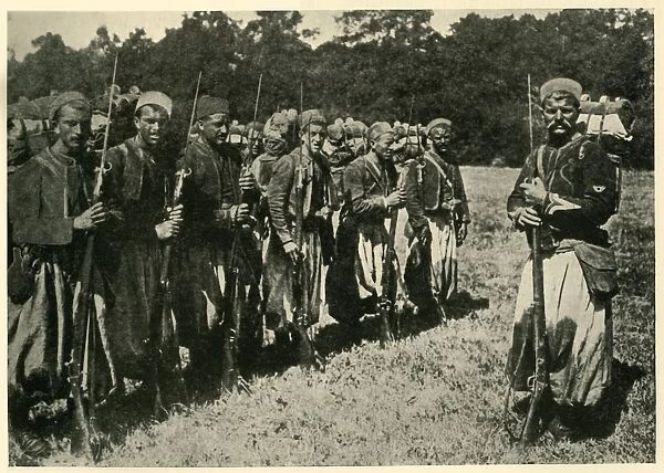 Algerian tirailleurs known as Turcos, First World War, 1915, (c1920). Creator: Unknown