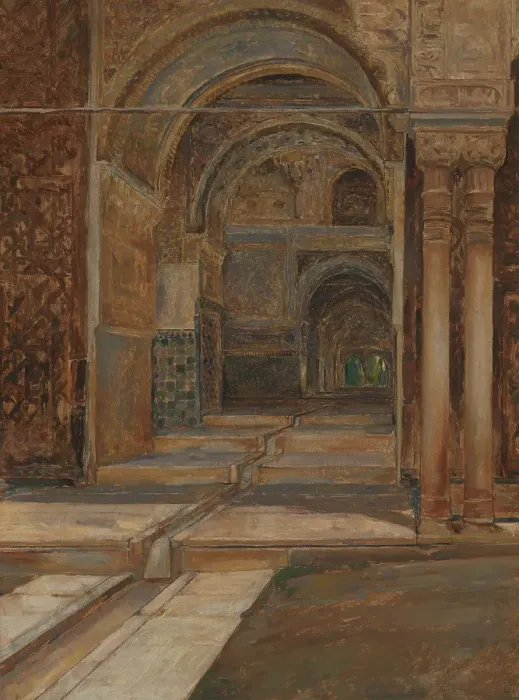 Framed Print : The Alhambra in Granada, 1901. Creator: Emile Vloors Framed Print : The Alhambra in Granada, 1901. Creator: Emile Vloors
