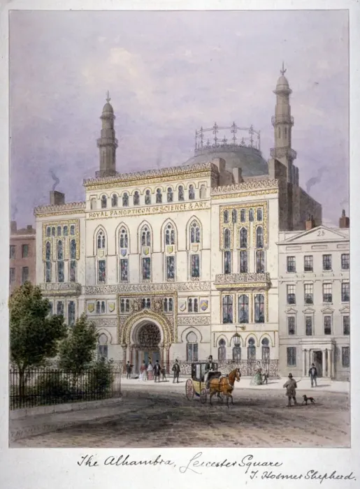 Framed Print : The Alhambra, Leicester Square, Westminster, London, c1858 Framed Print : The Alhambra, Leicester Square, Westminster, London, c1858