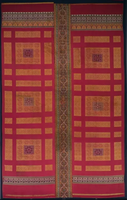 Framed Print : Alhambra Palace Silk Curtain, mid 1300s. Creator: Unknown Framed Print : Alhambra Palace Silk Curtain, mid 1300s. Creator: Unknown