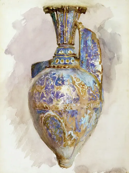 Framed Print : The Alhambra Vase, c1879. Creator: John Singer Sargent Framed Print : The Alhambra Vase, c1879. Creator: John Singer Sargent