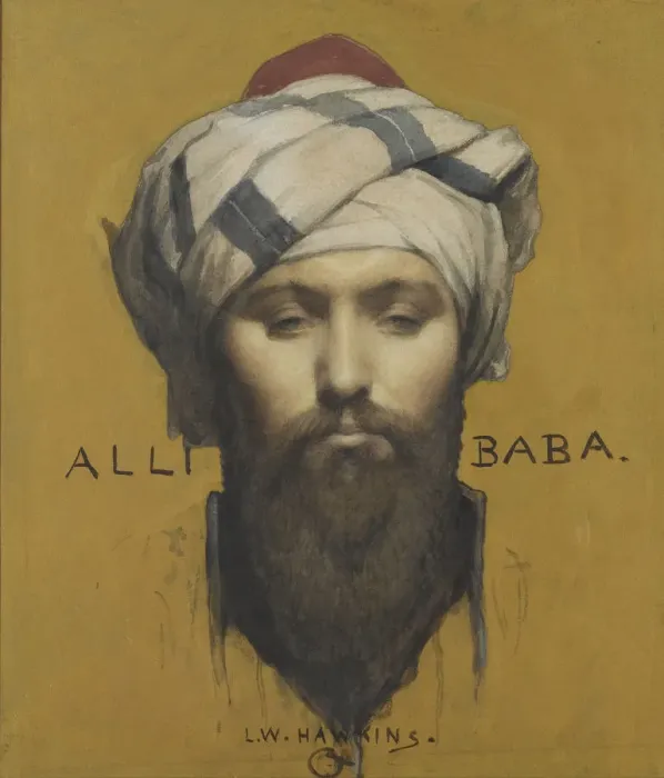 Framed Print : Ali Baba. Artist: Hawkins, Louis Welden (1849-1910) Framed Print : Ali Baba. Artist: Hawkins, Louis Welden (1849-1910)