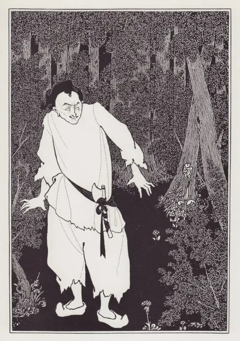 Framed Print : Ali Baba in the Wood, 1897. Creator: Aubrey Beardsley Framed Print : Ali Baba in the Wood, 1897. Creator: Aubrey Beardsley