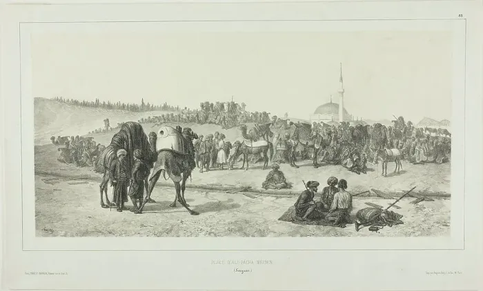 Framed Print : Ali-Pacha Meiden, Smyrna, 1837. Creator: Auguste Raffet Framed Print : Ali-Pacha Meiden, Smyrna, 1837. Creator: Auguste Raffet