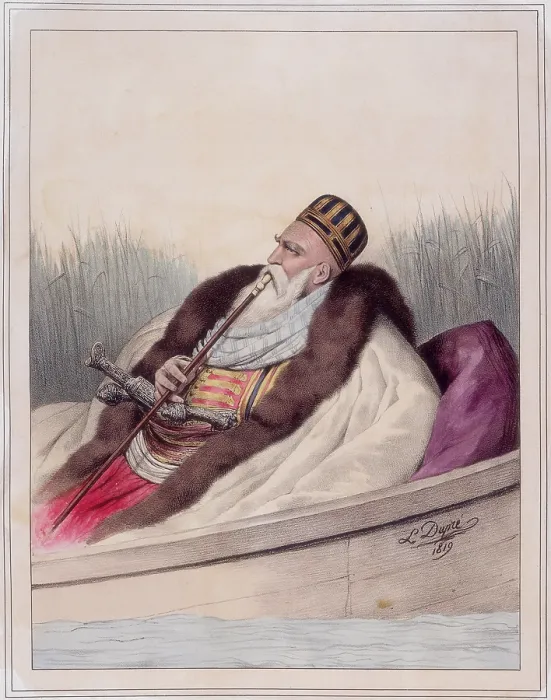 Framed Print : Ali Tebelen, Pacha de Janina, 1819. Creator: Louis Dupre Framed Print : Ali Tebelen, Pacha de Janina, 1819. Creator: Louis Dupre