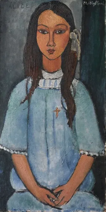 Framed Print : Alice, 1916-1919. Creator: Amadeo Modigliani Framed Print : Alice, 1916-1919. Creator: Amadeo Modigliani