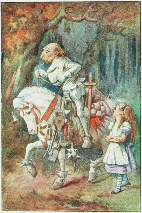 Framed Print : Alice and the White Knight, 1911. Creator: Tenniel, Sir John (1820-1914) Framed Print : Alice and the White Knight, 1911. Creator: Tenniel, Sir John (1820-1914)