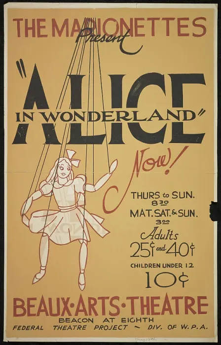 Framed Print : Alice in Wonderland, [193-]. Creator: Unknown