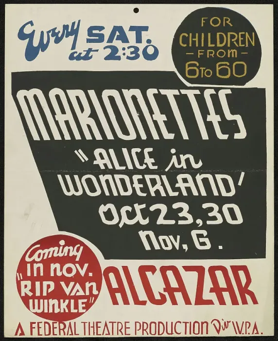 Framed Print : Alice in Wonderland, [193-]. Creator: Unknown