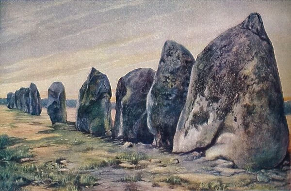 Alinements near Carnac, Brittany, France, c1920