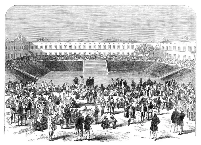 Framed Print : The Alipore Gaol, Calcutta, 1870. Creator: Unknown Framed Print : The Alipore Gaol, Calcutta, 1870. Creator: Unknown