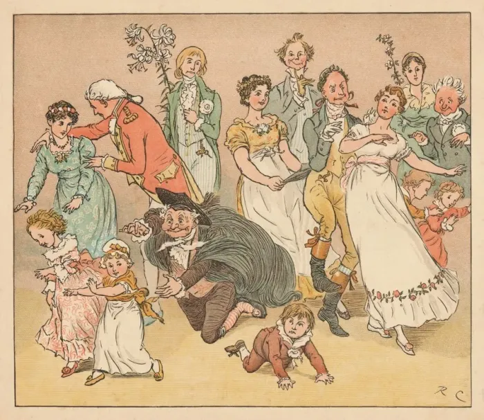 Framed Print : and they all fell to playing the game of catch-as-catch-can... c1885, (1934) Framed Print : and they all fell to playing the game of catch-as-catch-can... c1885, (1934)