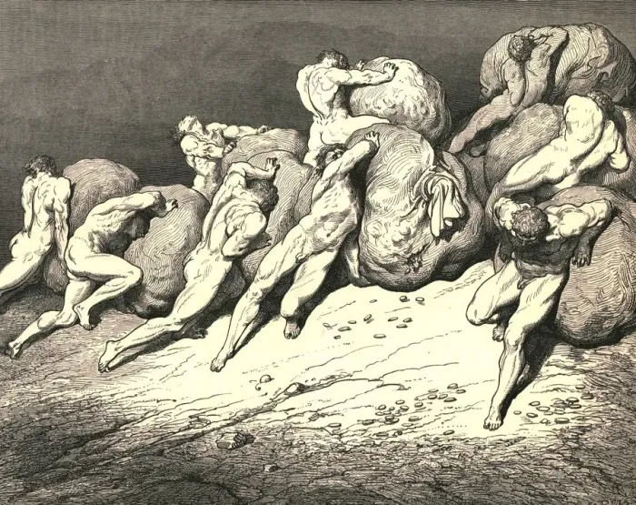 Framed Print : Not all the gold, that is beneath the moon or ever hath been, c1890. Creator: Gustave Doré Framed Print : Not all the gold, that is beneath the moon or ever hath been, c1890. Creator: Gustave Doré