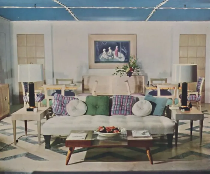 Framed Print : All-Purpose Living Room, 1942 Framed Print : All-Purpose Living Room, 1942