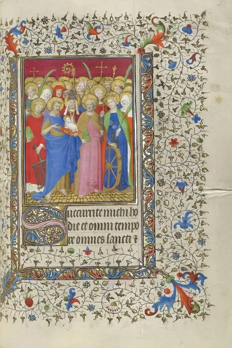 Framed Print : All Saints; Book of Hours, about 1415-1420. Creator: Boucicaut Master Framed Print : All Saints; Book of Hours, about 1415-1420. Creator: Boucicaut Master