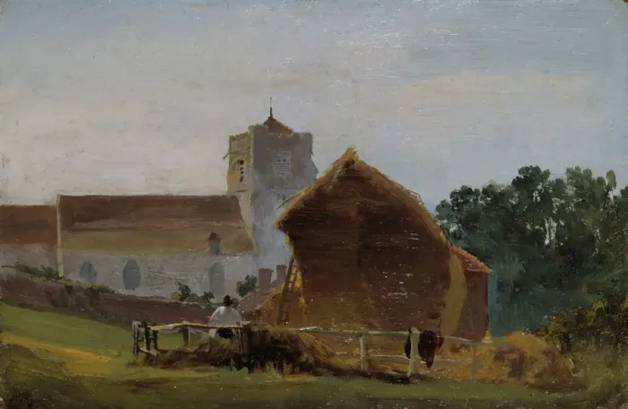 Framed Print : All Saints Church, Hastings, 1812. Creator: David Cox the elder Framed Print : All Saints Church, Hastings, 1812. Creator: David Cox the elder
