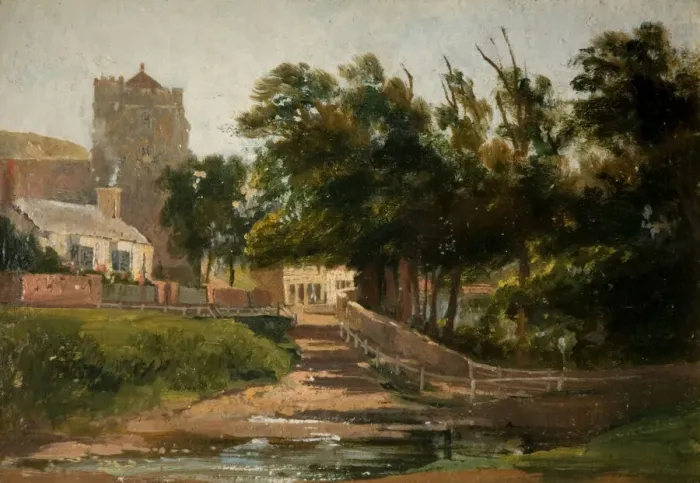 Framed Print : All Saints Church, Hastings, 1813. Creator: David Cox the elder Framed Print : All Saints Church, Hastings, 1813. Creator: David Cox the elder