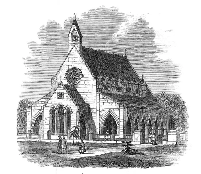 Framed Print : All Saints Church, Sehore, Bhopal, India, 1869. Creator: Unknown Framed Print : All Saints Church, Sehore, Bhopal, India, 1869. Creator: Unknown