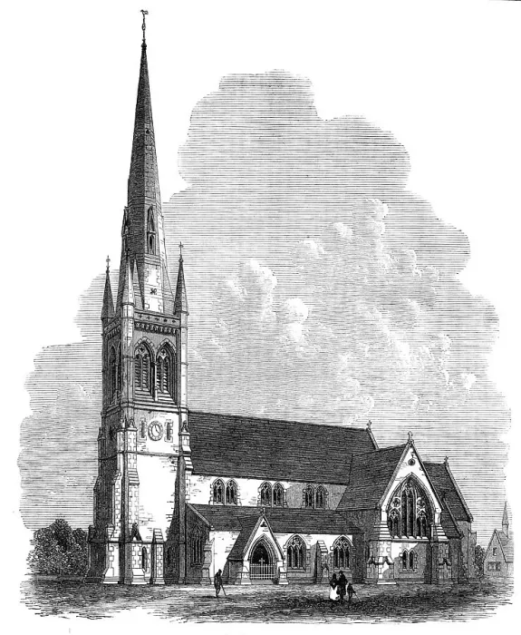 Framed Print : All Saints Church, Sheffield, 1869. Creator: Unknown Framed Print : All Saints Church, Sheffield, 1869. Creator: Unknown